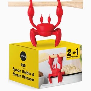 OTOTO Red the Crab Silicone Utensil Rest Kitchen Gadget